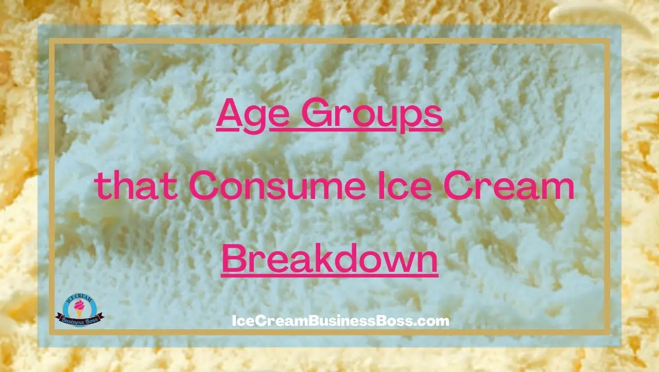 Age Groups that Consume Ice Cream Breakdown