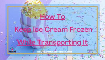 How To Keep Ice Cream Frozen While Transporting It