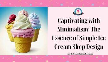 Captivating with Minimalism: The Essence of Simple Ice Cream Shop Design